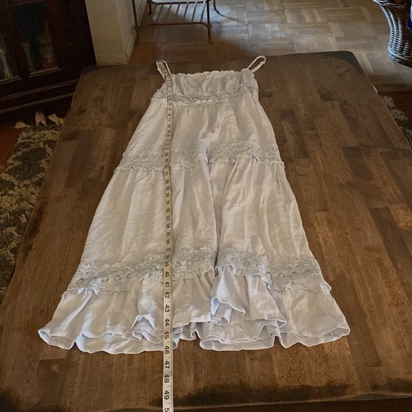 Simplee beautiful baby blue tiered spaghetti strap dress - Picture 9 of 16